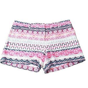Pink Patterned Women's Shorts